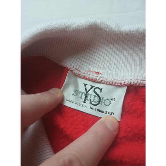 Vintage Logotel Christmas Sweatshirt Scottie Dog Red Christmas Festive Holiday M - Picture 4 of 5